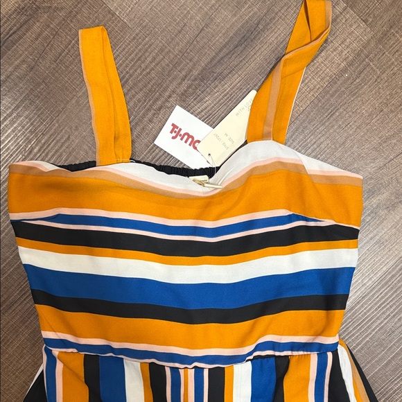 NWT Japna orange and Blue Striped Jumpsuit - Picture 4 of 9